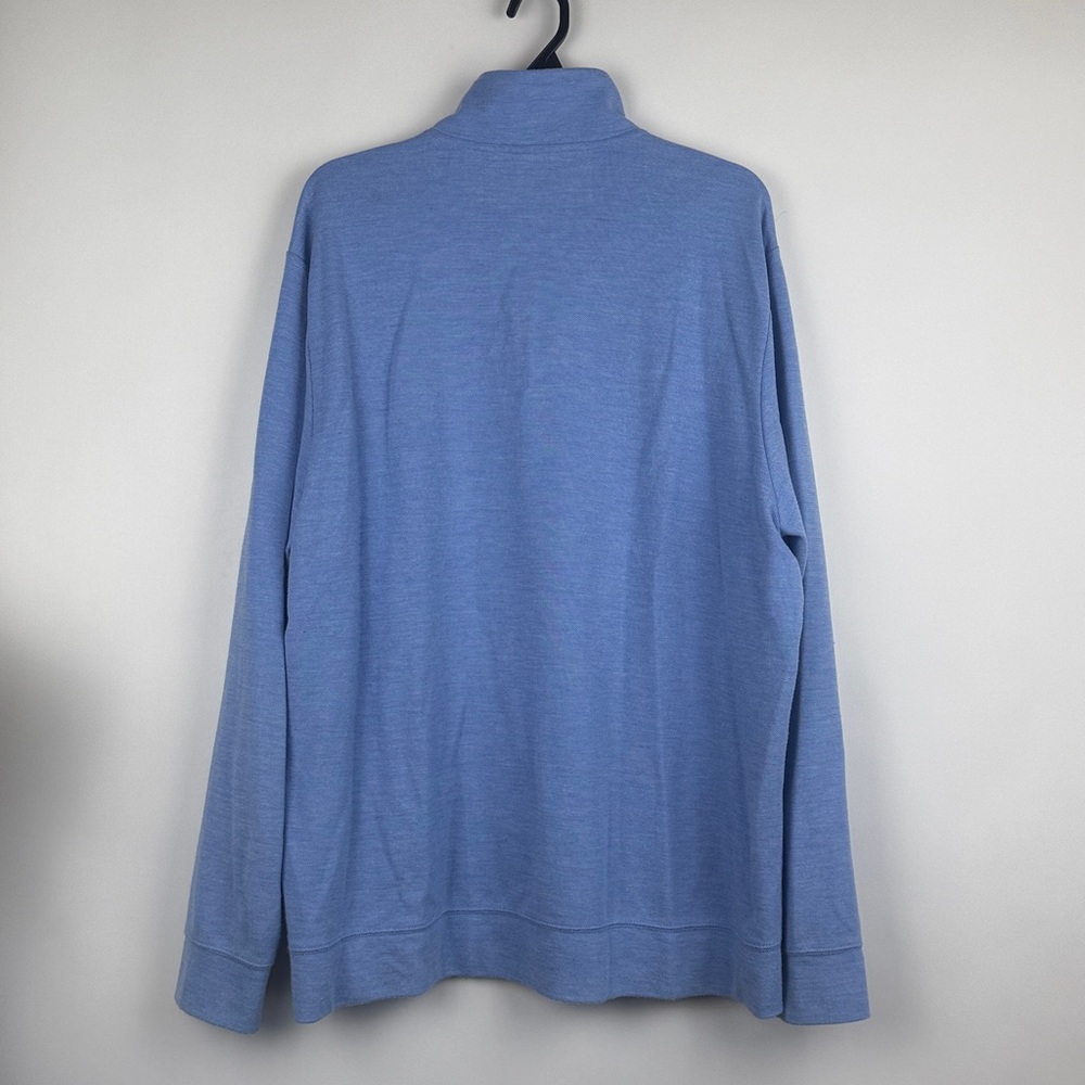 Vineyard Vines Men’s Blue Shep Shirt Quarter Zip Pullover Lightweight Size XL - Picture 6 of 11